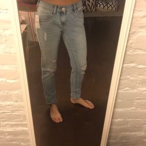 PACSUN distressed "skinny boyfriend" jeans NWT 23